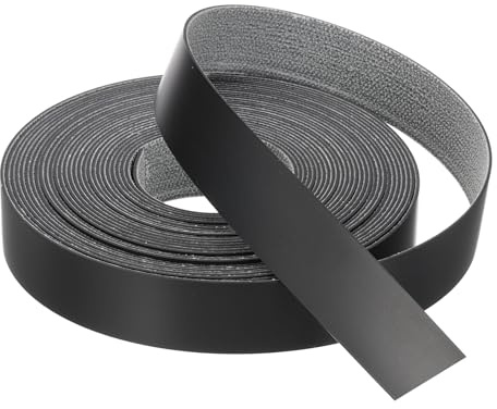 QUARKZMAN Bordo Nero 25 ft x 7/8 pollici Nastro in Compensato Pre-incollato | Flessibile, con Adesivo Termofusibile, per il Restauro di Mobili