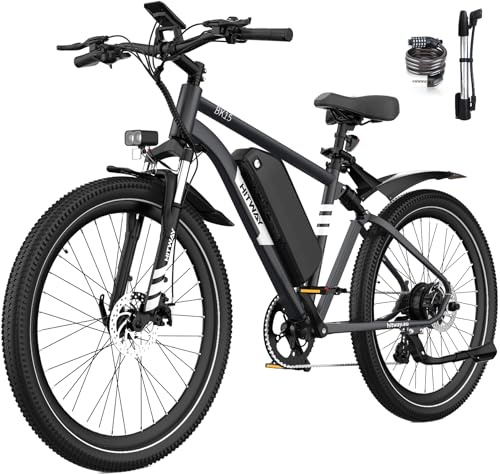 HITWAY E Bike 29 Zoll E-Mountainbike mit 48V15,6Ah Akku bis zu 80-150km,Max.25km/h,mit Doppelte Stoßdämpfung,7 Gang Schaltung,APP,NFC Funktion