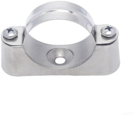 Lot de 10 colliers de serrage en acier inoxydable 316 avec base en alliage d'aluminium, supports fiables pour fixer les tuyaux dans les paramètres électriques, domestiques et mécaniques (25 à 27 mm)