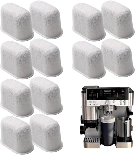 12 Pack Water Filter Inserts for Ninja Luxe Cafe Accessories | Activated Carbon Coffee Filter Compatible with Ninja Luxe Café Premier Espresso Machine ES701UK ES601UK