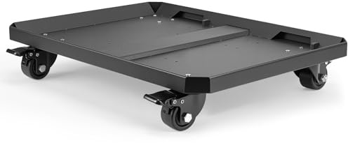 Dolly kompatibel mit ToughBuilt StackTech Werkzeugboxen, Rollplattform aus Kohlenstoffstahl mit 4 feststellbaren Rädern, Mobile Werkzeugaufbewahrung für Werkstatt, Garage & Baustelle