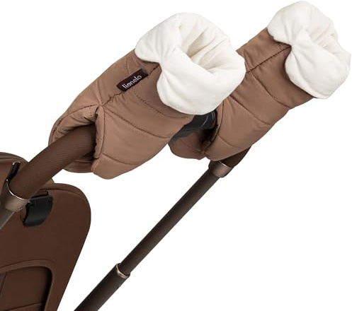 Lionelo Handmuff Oli Kinderwagen-Handwärmer – 2er Set Handmuffen mit Magnetverschluss, warm gefüttert, wind- & wasserabweisend, waschbar, universal passend