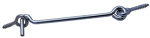 irsa24 25 X Sturmhaken mit 2 Ösen 6.00x250 Edelstahl A2
