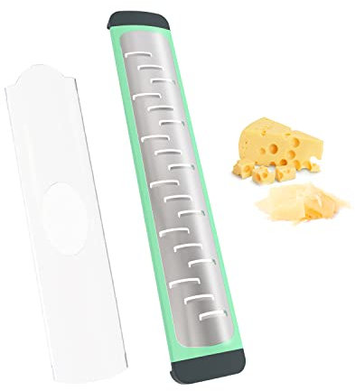 Empava Cheese Grater, Parmesan Cheese Grater, Lemon Zester Grater, Cheese Graters for Kitchen, Butter, Garlic crater, Vegetable Slicer, Carrot, Ginger, Coconut Grater,Onion Slicer, Green