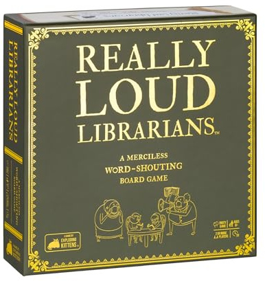 Exploding Kittens Really Loud Librarians 2+ Players - Ages 8+ - 20 Minutes to Play - Fast Paced Word Shouting Board Game - Party Game, Family Game Night, Kid and Adult Card Game