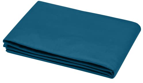 STOF Bettbezug – Größe 240 x 220 cm – 100% Baumwolle Öko-Tex – Farbe Petrol – Modell Eden – Bettwäsche für Zuhause, ideal für Doppelbett, Queen oder Standard – 2 Personen