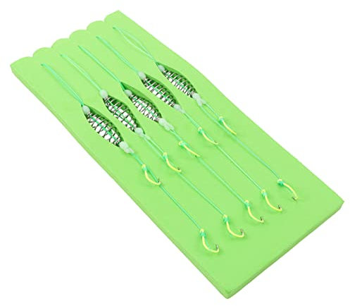Garneck 5 Stück Karpfenangeln Köder Haken Angelhaken Mit Doppelhaken Leuchtende Angelhaken Aus Metall Verwicklungsfreies Angelzubehör Für Karpfenangeln Für Angler Und
