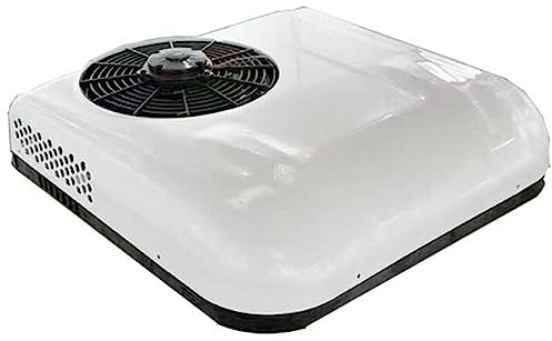 USEBEM RV Climatiseur De Toit,12V/24V DC RV Climatiseur,Climatiseur De Stationnement éLectrique Camping-Car SystèMe De Climatisation pour Voiture RV Camion Camper,White-24V