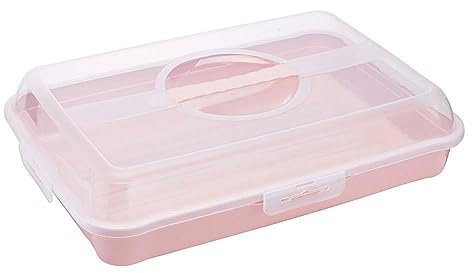 keeeper Contenitore per Panini, Torte, Muffin, Snack e Spuntini, Polipropilene, Rettangolare, Enrico, Nordic Pink (Rosa)