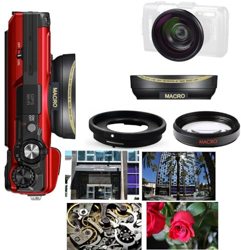 HD 32K Ultra Wide Angle Lens + Macro Lens for Olympus Tough TG7
