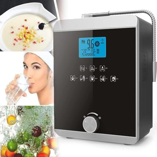 DPLXFPP Ionizador Y Purificador Agua, Sistema Filtración con Ionizador Agua Alcalina, Dispositivo De Agua con Ácido Alcalino Ph 3-11, 8000 litros por Filtro, Filtro De Agua Alcalina