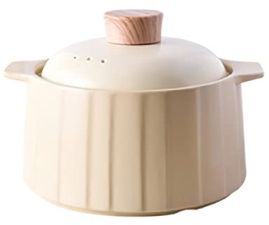 SUNMME Pentola per zuppiera Casseruola in Ceramica Pentola per zuppiera Beige Verde Pentola per zuppiera Piccola pentola per friggere Forniture per Cucinare Pentola per Cucina