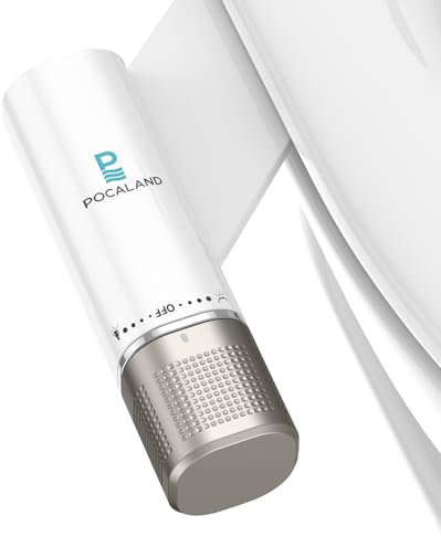 Bidet non elettrico per sedile WC, pressione acqua fredda regolabile (grigio campo)