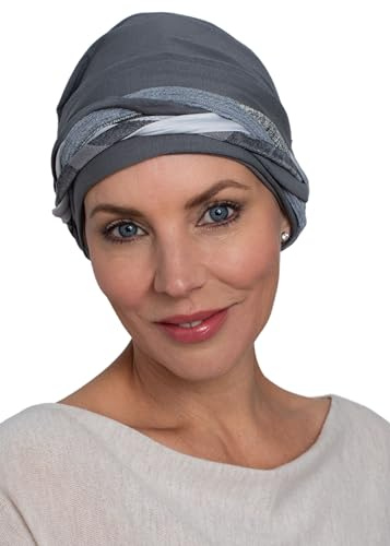 Deresina Boho-Chic Bambus-Turban – Chemomütze für Frauen mit Haarausfall & Alopezie, Bohemian Stirnband-Stil, Volle Kopfbedeckung
