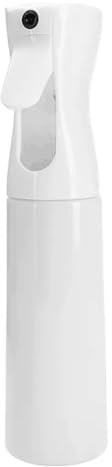 FiTspi 300ml Hair Spray Bottle, Continuous Fine Mist Spray Bottles, Sprayer Water Bottles Mister for Salon Hairstyling, Gardening, Plants, Home Cleaning (White)