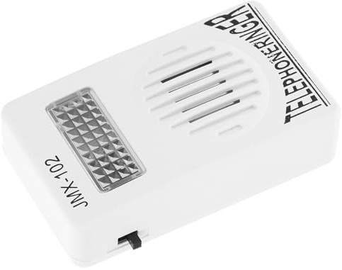 VANZACK Amplificador de Timbre para Teléfono Fijo Compatible Líneas Volumen Ajustable para y Fácil Instalación Dispositivo Amplificador de Sonido para