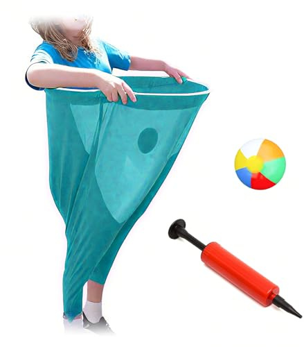 lustige riesige Dehnbare Hosen, Oma-Hosen-Spiel Im Garten, mit Hüpfbällen, Atmungsaktives Polyester-PVC-Gewebe, Bequemes Atmungsaktives Sack Sport Tagesset,Spiele Für Familientreffen