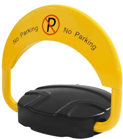 Automatische Parkplatzsperre mit Fernbedienung Klappbar Auto Parking Lock Parkschloss Poller Parkpfosten mit Automatischer Alarm IP67 Wasserdicht