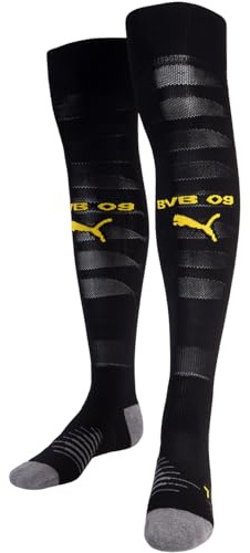 PUMA BVB Borussia Dortmund Home Stutzen Socken (DE/NL/SE/PL, Numerisch, 43, 46, Regular, Regular, black)