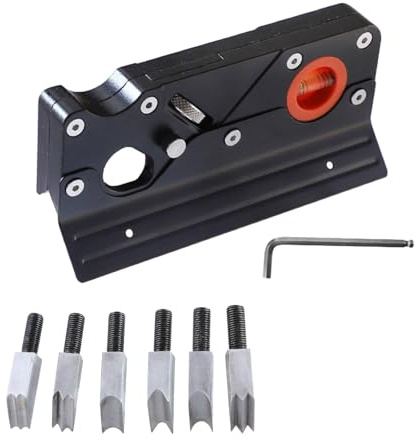 Pialla manuale adatta per la lavorazione del legno con 7 teste di taglio selezionabili Bordi di precisione per modellare gli angoli appiattimento strumento di finitura versatile strumento di