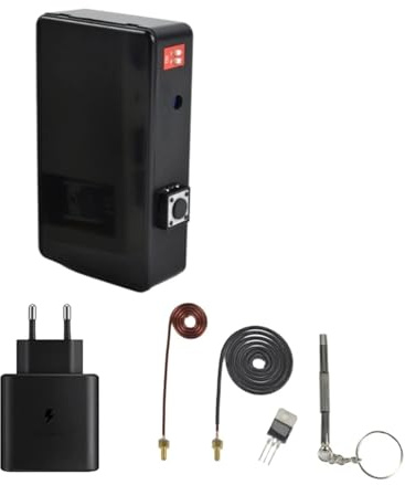 Detector de bombillas 150 MH/z, generador pulsos electromagnéticos alta potencia, EMP ajustable frecuencia(Black)