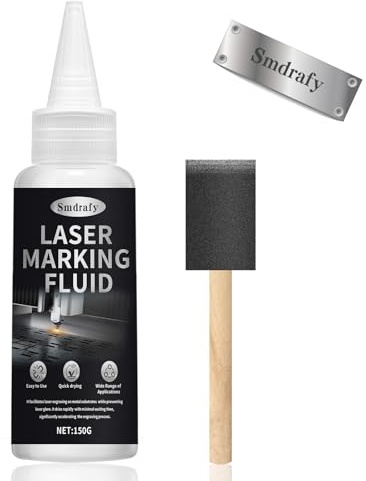 150ml Liquido per Marcatura Laser, Polvere per Marcatura Laser, Spray per Incisione Laser, Contrassegno Permanente, Gravure Laser, per Incisione Laser su Metallo