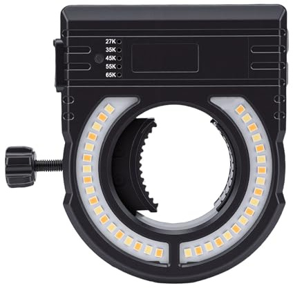 Vikye Luce per Pistola per Verniciatura, Attacco LED per Pistola a Spruzzo Ricaricabile da 500 Lm Regolabile 2700K-6500K con 5 Coperture Protettive, per Verniciatura Automobilistica