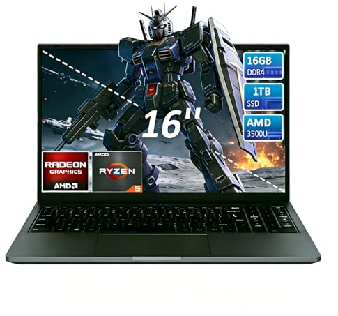 CYCLUS 16 PC Portable pour Étudiants & Bureautique – AMD Ryzen 5 3500U (4C/8T 3,7 GHz), 16Go RAM, 1To SSD, Vega 8, Clavier Rétroéclairé + Membrane AZERTY Incluse
