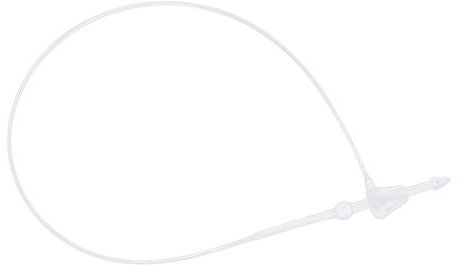 1000St. Sicherheitsfäden Loop Lock für Etiketten Preisschild, Weiß 8cm