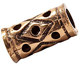 NKlaus Perle de barbe pour cheveux Asatru CYRA Motif Viking Bronze antique 7673
