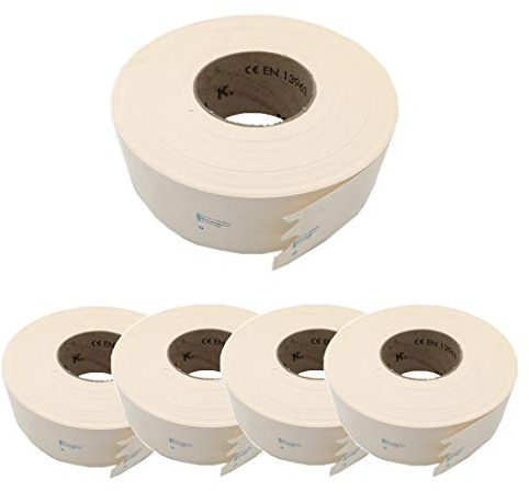 5 St. KNAUF® Papier Fugendeckstreifen - Rolle a' 75m; Breite: 5cm - Papierbewehrungsstreifen, Fugenband