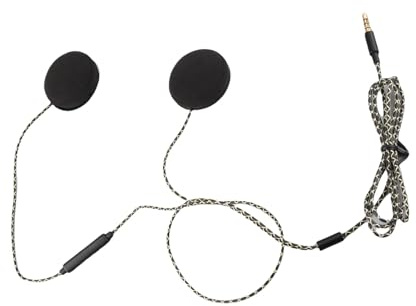Yosoo Health Gear Auriculares con Cable para Casco de Motocicleta, Altavoces Universales con Conector de 3,5 mm