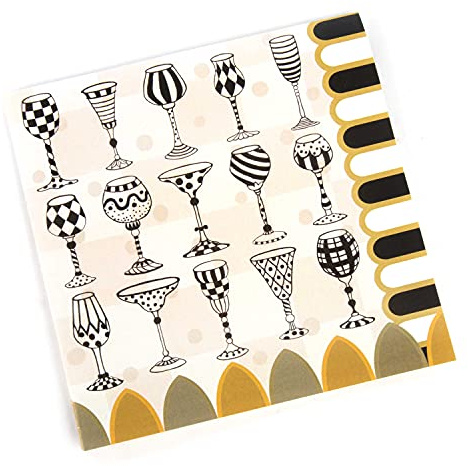 MacKenzie-Childs Golden Hour Paper Napkins - Cocktail (20 per Pack)