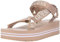 Guess Avin, Sandali con Zeppa Donna, Oro Rosa, 37 EU