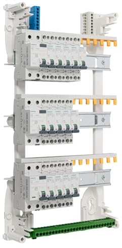 Siemens - Tableau 3 Rangées Pré-Équipé 2 Inter Diff 63A + 1 Inter Diff 40A