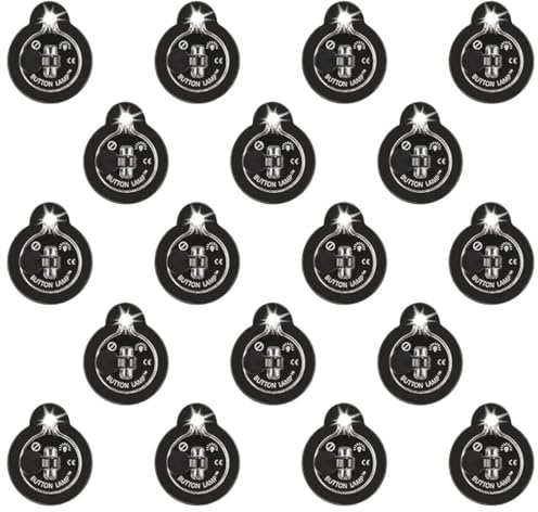 Panther Vision Button LAMP Adhesive LEDs Light Package - Lightweight, Ultra Small, Ultra Bright LED Utility Lights (18 Pack)