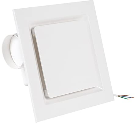 Nalle Ventilation Fan Ceiling Bathroom Exhaust Fan Extractor Fan (No Attic Access Required) (120 CFM 1.2 Sones) （Style B）
