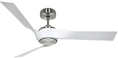 CasaFan ECO REVOLUTION Deckenventilator, Energiesparender Ventilator mit Fernbedienung & DC/EC-Motor, 6 Geschwindigkeitsstufen & LED-Option, Leiser Deckenlüfter für Räume bis 35 qm, Ø 136 cm