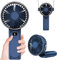 Handventilator, Tragbarer Mini Ventilator mit 4000 mAh, LED-Display Handventilator mit 6 Geschwindigkeitsstufen,180° Faltbarer Ventilator für Homeoffice, Reisen, Outdoor und Schlafzimmer