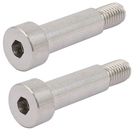 Ruilogod 304 Edelstahl Schulterbolzen 12mm Schulter Dia 35mm Schulterlänge M10 Thread 2 stücke