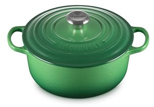 Le Creuset Cocotte redonda de hierro fundido, 20 cm, 2, 4 L, Todas Las Fuentes de Calor incluso inducción, Bamboo, 21177204082430