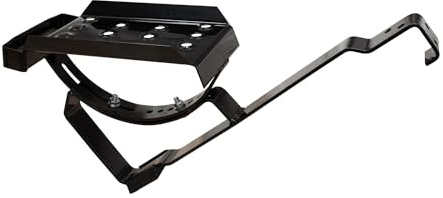 DAPRONA Dachtritt Set für gewellte Dachziegel 25cm, Dachtritte für Schornsteinfeger Schwarz, inkl. Montagematerial für sichere Dachbegehung
