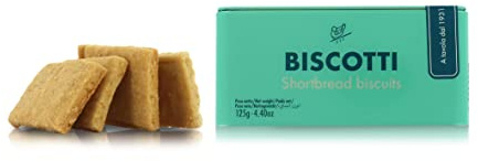 Cipriani Biscotti Frollini Harry's Bar, Biscotti al Burro Originali del Famoso Bar di Venezia, Biscotti di Pasta Frolla Fatti a Mano in Scatola Regalo di Latta, 125 Grammi