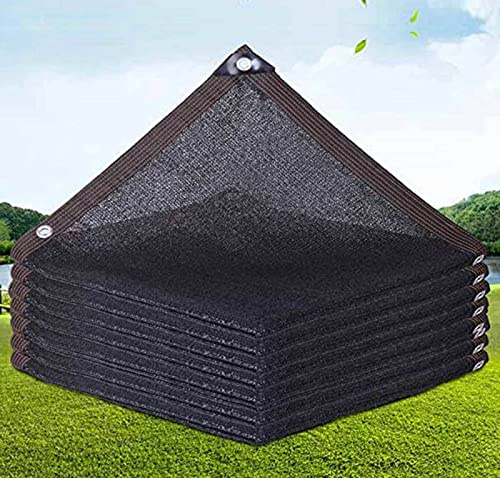 AuMarndi Toldo tipo vela, pequeño color negro, 3 x 3 pulgadas, red de sombra para plantas de invernadero, lona de malla para sombra, pérgola, red de privacidad, negro, 3 x 7 m