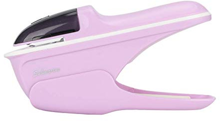 Stapleless Stapler, Handheld No Staple Stapler Paper Clinch Compact Staple-Free Binding Hand Tool Up to 8 Sheets Binding Purple