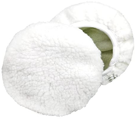 Car Cleaning Supplies Polishing Bonnet Faux Wool Polishing Disc Vaxer Hood Fiber Car Waxing Applicator Hood Set of 2 9-10 Inch Polishing Bonnet Faux Wool Fiber Car Waxing Applicator Hood Disc Car