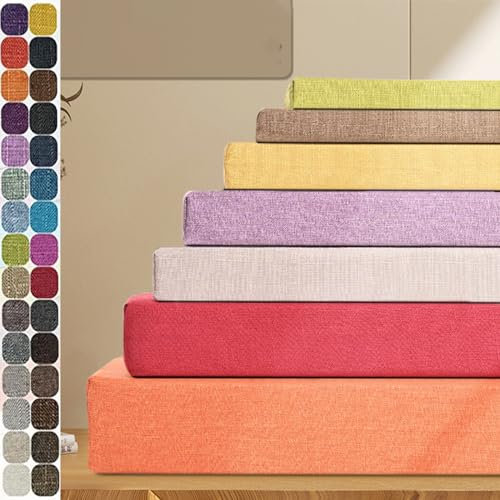 FEEGAR Benutzerdefinierte Sitzkissen Bank Bankkissen, Bankauflage Stuhlkissen, Waschbar Abnehmbarem Sitzauflage Bank rutschfeste Sitzpolster Bank Für Innen, Außenbereich, Möbel, Fenster,5cm