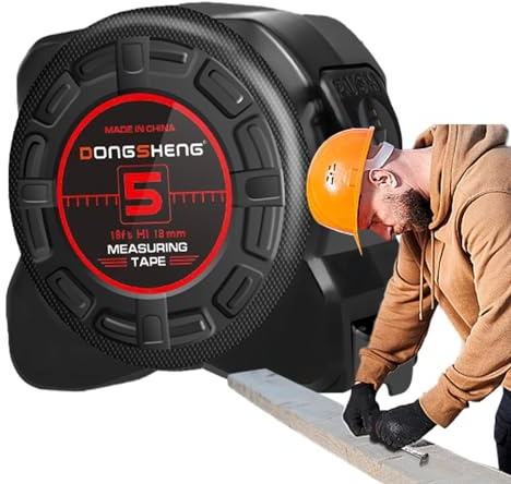 Cinta métrica magnética, cinta métrica retráctil,Cinta de medición precisa con escala clara | Cinta de medición retráctil con cordón para un fácil transporte, cinta métrica de cos