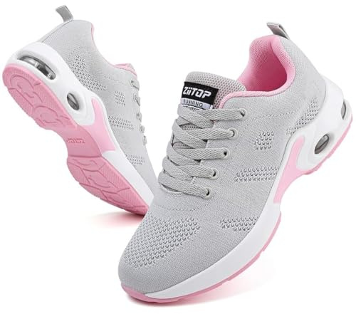 Laufschuhe Damen Turnschuhe Sportschuhe Luftpolster Sneaker Sommer Atmungsaktive Joggingschuhe Orthopädische Schuhe rutschfeste Leichte Walkingschuhe Hallen Fitnessschuhe Outdoor Running Shoes