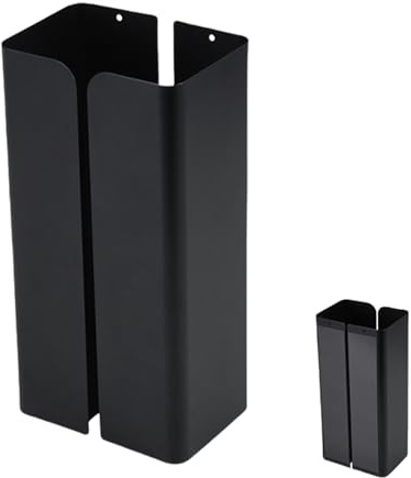 Pasdrucn Magnetisch Wandhalterung Tissue Box, Metall Feuchtes Toilettenpapier Box, Erweiterbar Taschentuchbox-Halter, Papier Handtuchspender Ohne Bohren Für Badezimmer (Schwarz)